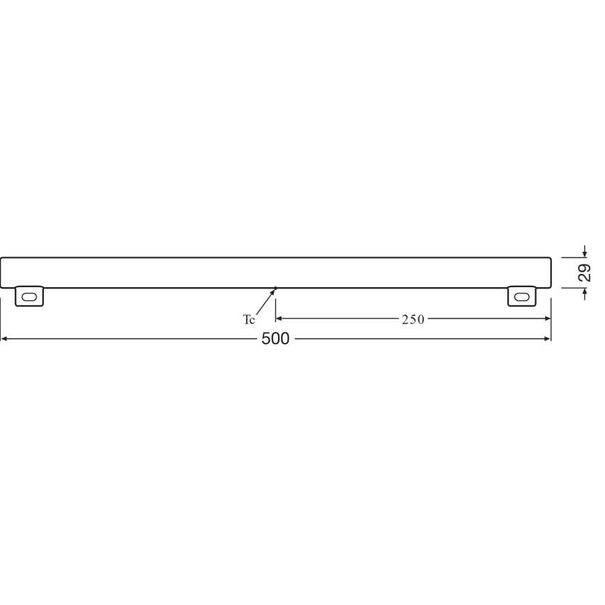 LED Luminofoortoru S14s/6W/230V 2700K 50 cm - Osram