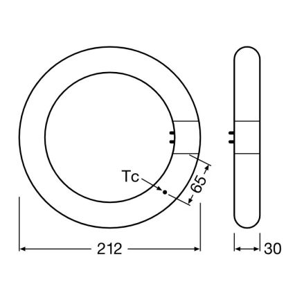LED Luminofoortoru SUBSTITUBE T9 G10q/12W/230V 4000K d. 21,2 cm - Osram