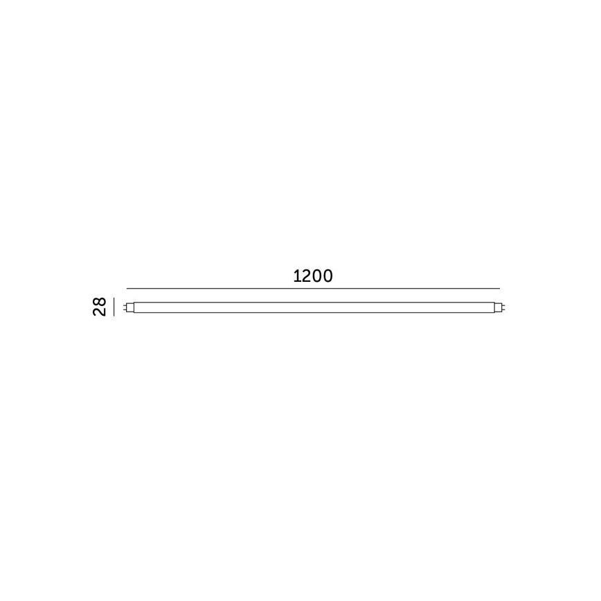 LED Luminofoortoru T8 G13/18W/230V 3000K 120 cm