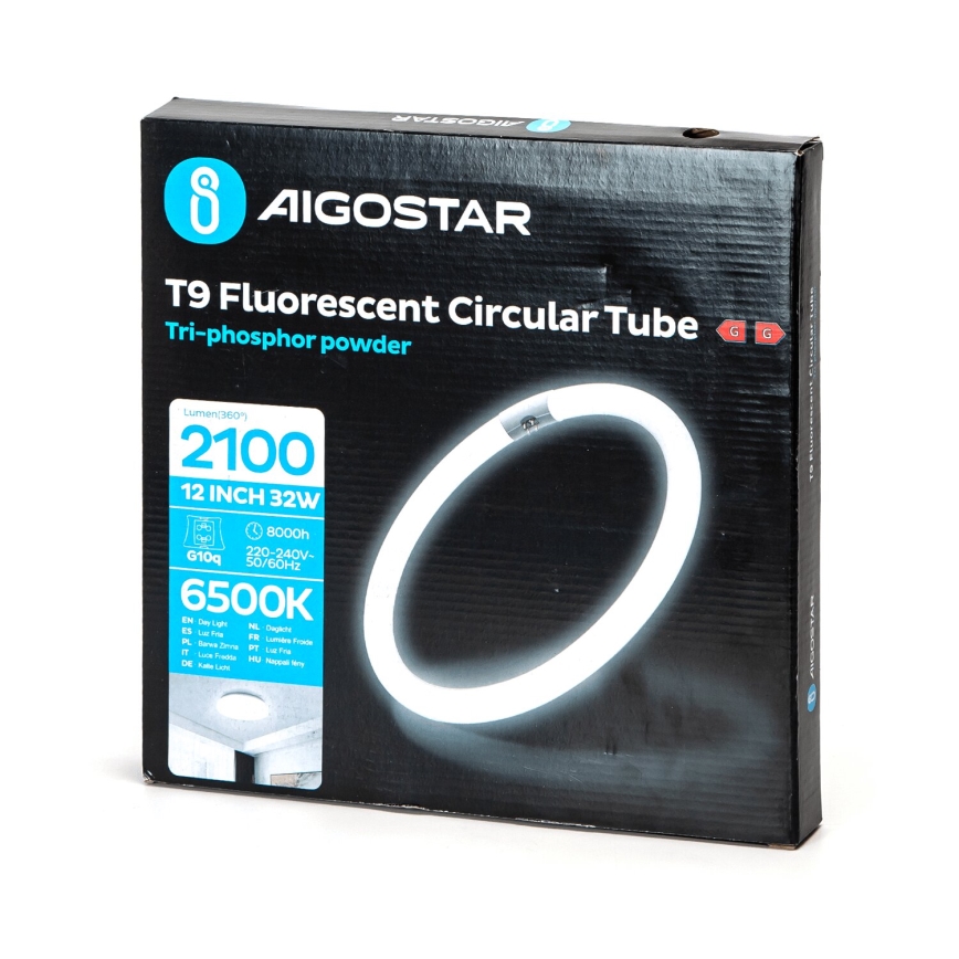 LED Luminofoortoru T9 G24q-1/32W/230V 6500K - Aigostar