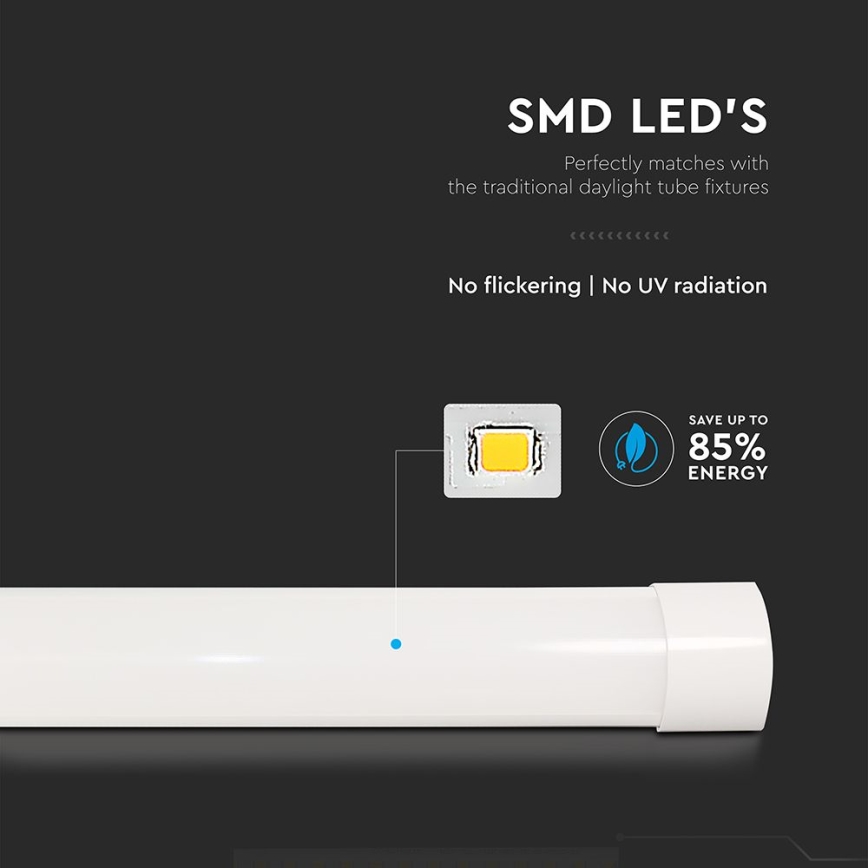 LED Luminofoorvalgusti LED/10W/230V 3000K 30 cm valge