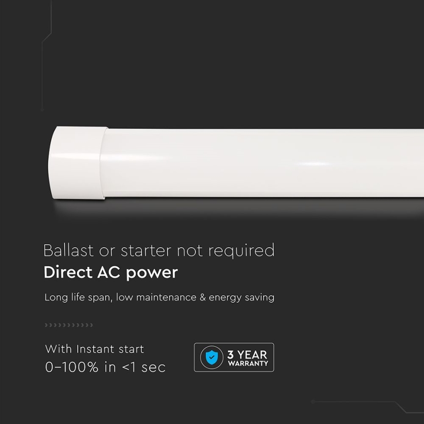 LED Luminofoorvalgusti LED/10W/230V 6500K 30 cm valge