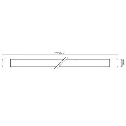 LED Luminofoorvalgusti LED/36W/230V 4000K 120 cm