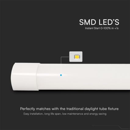 LED Luminofoorvalgusti LED/40W/230V 3000/4000/6500K 116 cm