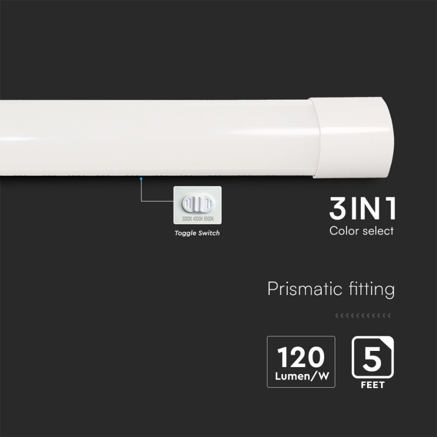 LED Luminofoorvalgusti LED/50W/230V 3000/4000/6500K 146 cm