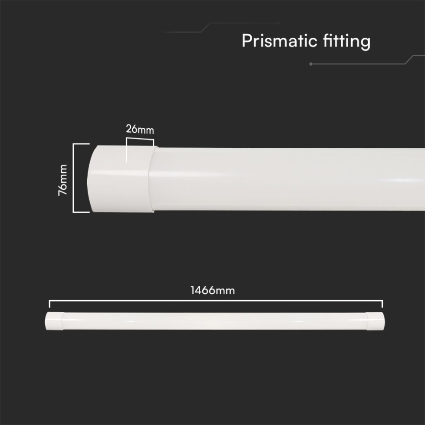 LED Luminofoorvalgusti LED/50W/230V 3000/4000/6500K 146 cm