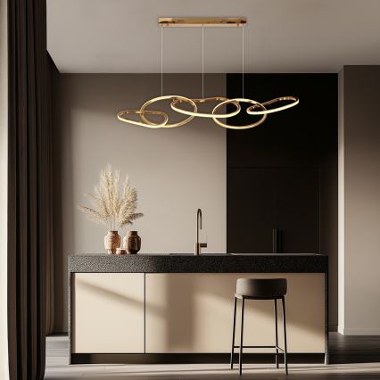 LED lüster kaablil ANNELI LED/45W/230V 125 cm kuldne