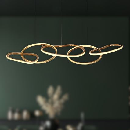 LED lüster kaablil ANNELI LED/45W/230V 125 cm kuldne