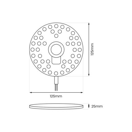 LED Magnetiline moodul LED/12W/230V d. 12,5 cm 4000K