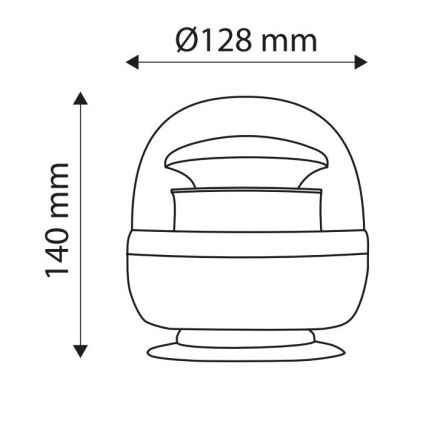 LED Magnetiline ohutusvilkur LIGHT LED SMD 2835/12-24V