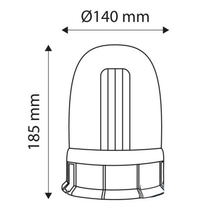 LED Magnetiline ohutusvilkur LIGHT LED SMD 5730/12-24V