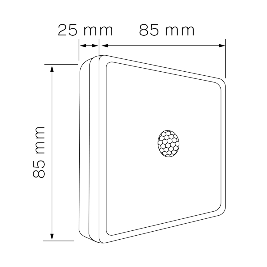LED Mööblivalgustus anduriga LED/1,5W/4,5V 3xAA matt kroom