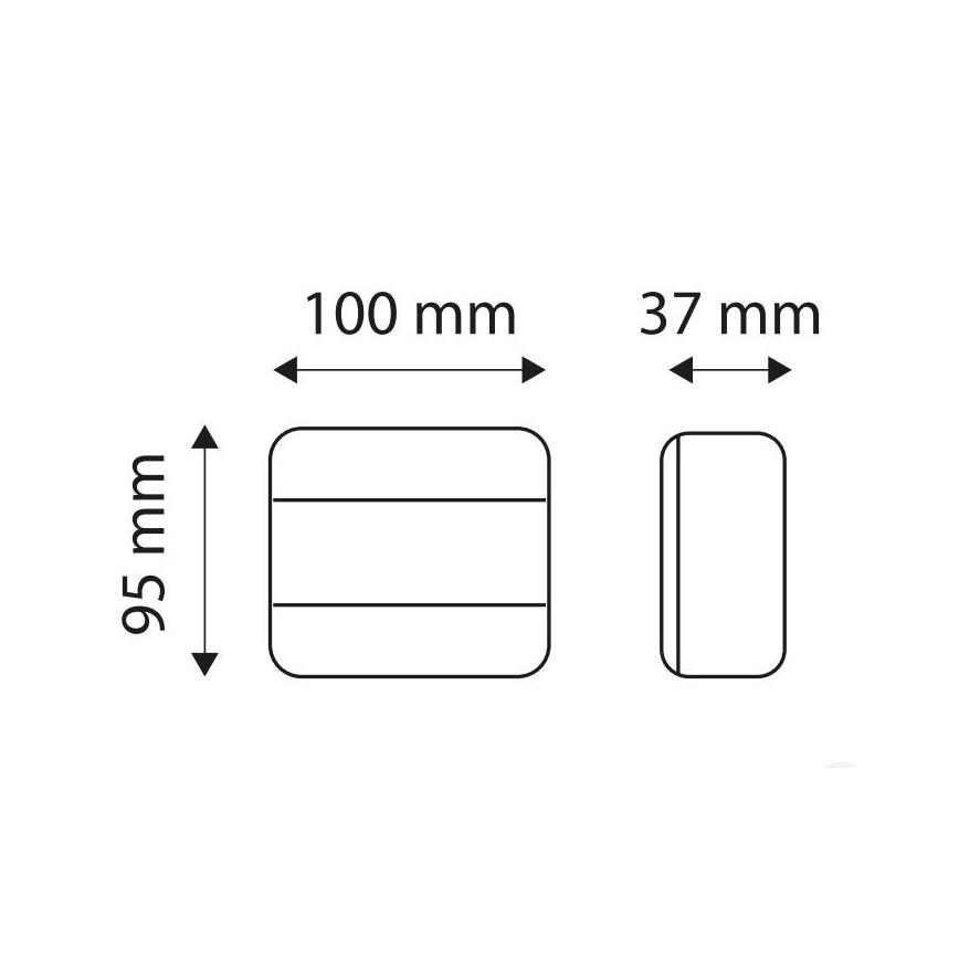 LED Multifunktsionaalne tagatuli MULTI LED/1,5W/12V IP65 punane/oranž