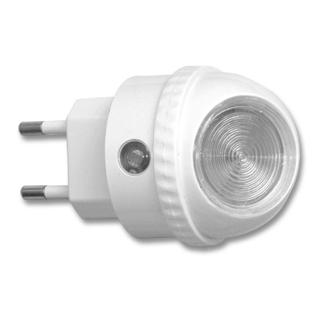 LED Navigatsioontuli pistikupessa videvikuanduriga LED/1W/230V