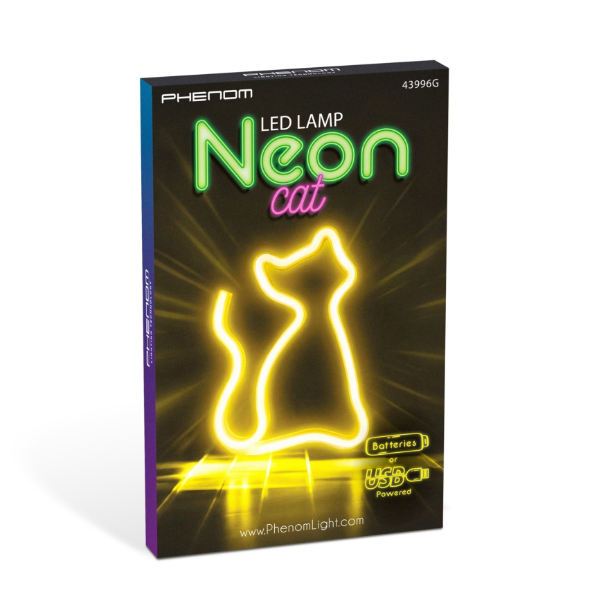 LED-neoon lauakaunistus LED/2W/3xAA USB kass