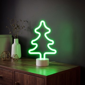 LED-neoon lauakaunistus, puu, LED/2W/3xAA USB