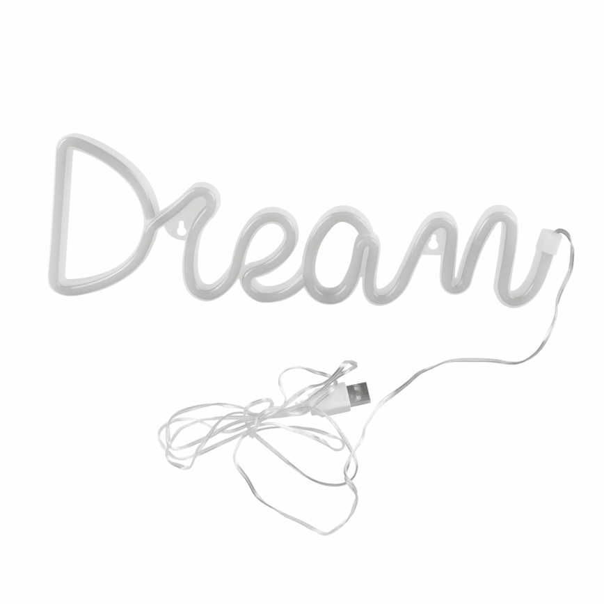 LED Neoon seinakaunistus DREAM LED/3W/3xAA USB sinine