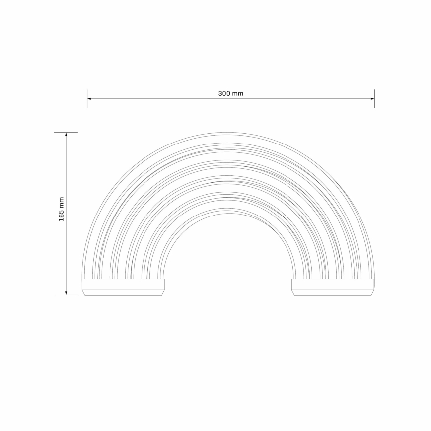 LED Neoon seinakaunistus RAINBOW LED/3W/3xAA USB mitmevärviline