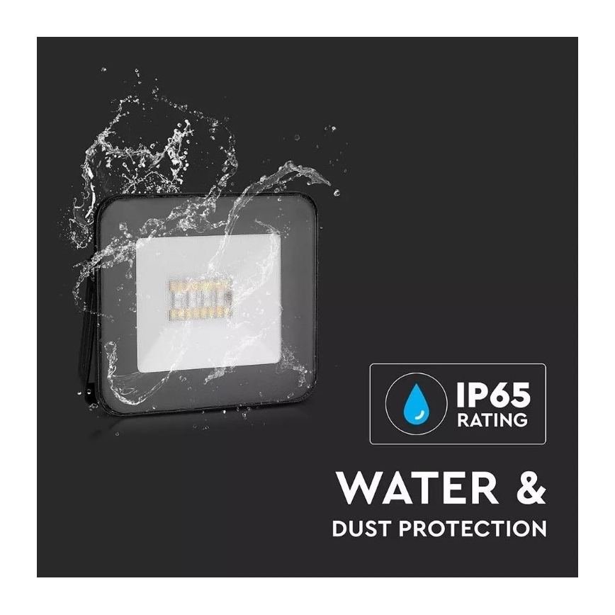 LED Nutikas hämardatav RGB prožektor LED/20W/230V IP65 must