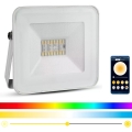 LED Nutikas hämardatav RGB prožektor LED/20W/230V IP65 valge