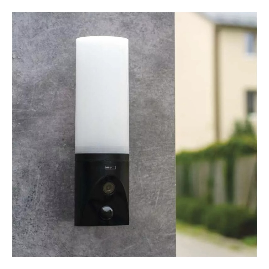 LED Nutikas välikaamera valgustiga GoSmart LED/12W/230V 3200K IP65 Wi-Fi Tuya must
