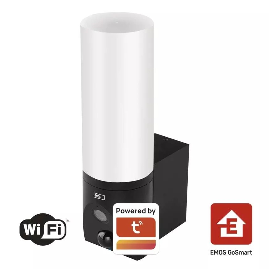 LED Nutikas välikaamera valgustiga GoSmart LED/12W/230V 3200K IP65 Wi-Fi Tuya must
