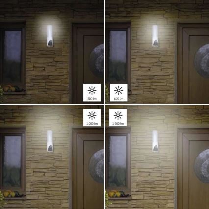 LED Nutikas välikaamera valgustiga GoSmart LED/12W/230V IP65 Wi-Fi Tuya valge
