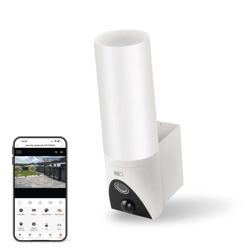 LED Nutikas välikaamera valgustiga GoSmart LED/12W/230V IP65 Wi-Fi Tuya valge