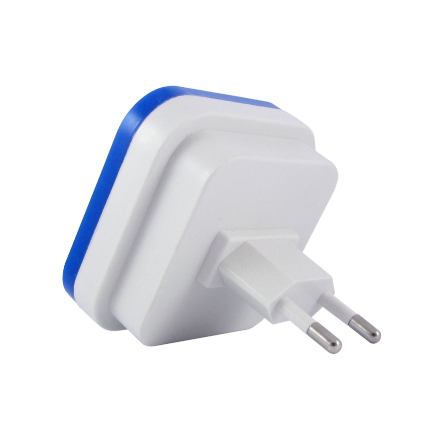 LED Öövalgusti anduriga LED/0,5W/230V sinine