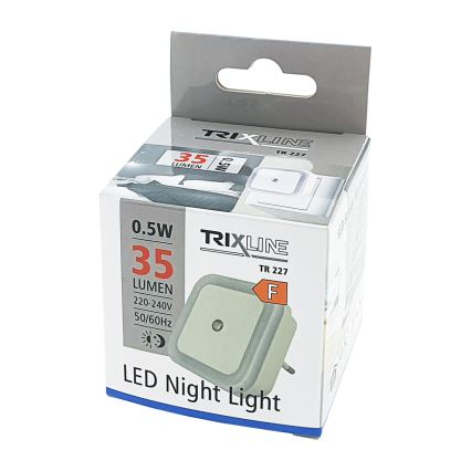 LED-öövalgusti anduriga LED/0,5W/230V valge