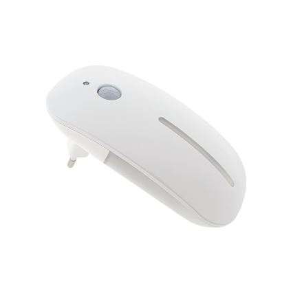 LED Öövalgusti anduriga LED/1W/230V valge