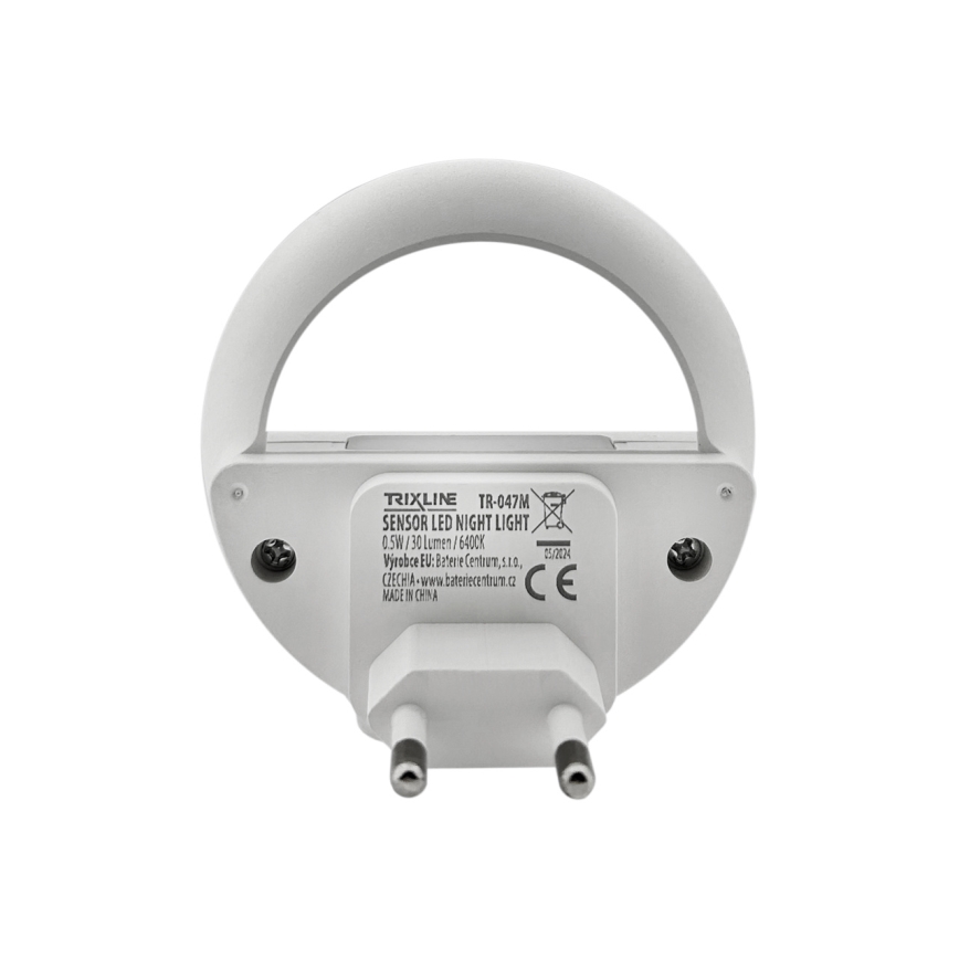 LED Öövalgusti hämardusanduriga LED/0,5W/230V valge