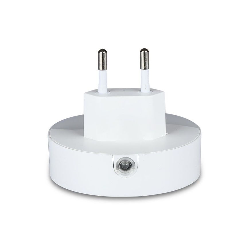 LED Öövalgusti pistikupessa koos hämardusanduriga 2xUSB LED/0,45W/230V 3000K