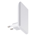 LED-orientatsioonivalgusti hämarussensoriga pistikupessa ORISA LED/0,28W/230V valge