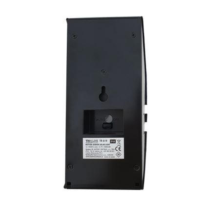 LED päikeseenergia seinavalgusti anduriga LED/3,7V 500 mAh IP44 must