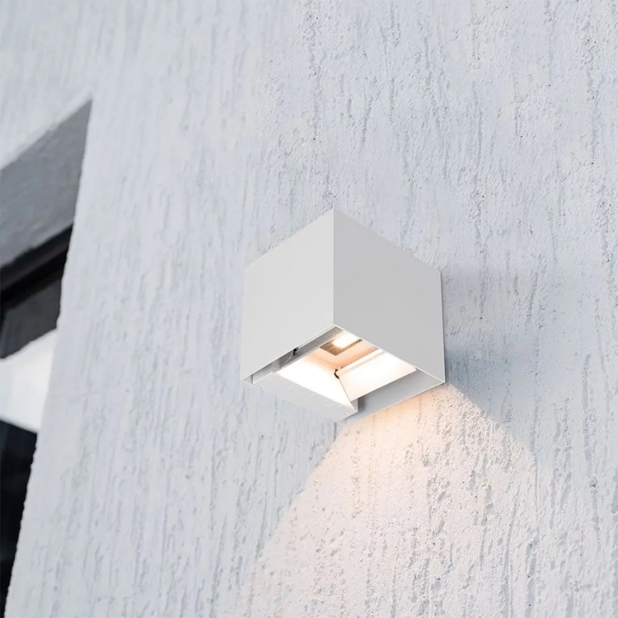 Päikesepaneeliga LED-seinalamp anduriga LED/9W/3,7V 3000/4000/5000K IP65 2600 mAh valge
