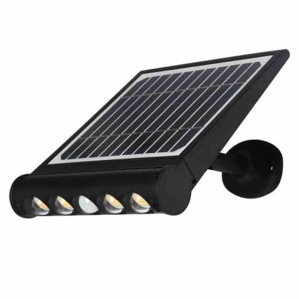 LED päikeseenergia seinavalgusti liikumis- ja hämarustundlikuga LED/8W/3,7V 4000 mAh 4000K IP65