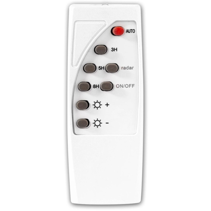 Hämardatav LED-päikesepaneeliga tänavavalgusti anduriga LED/22W/6V 18000 mAh 6500K IP65 must + kaugjuhtimispult