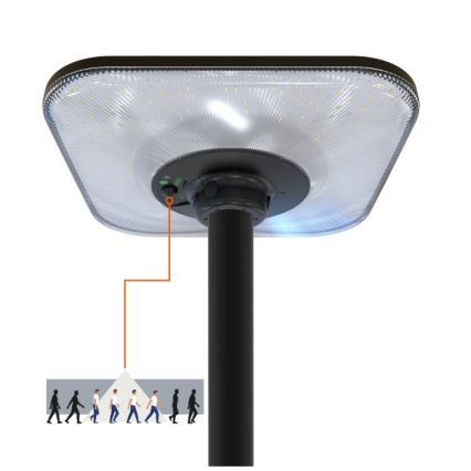 LED päikese tänavavalgusti anduriga SOLSUMI LED/25W/3,2V 3000/4000/6500K IP54 24000 mAh + kaugjuhtimispult