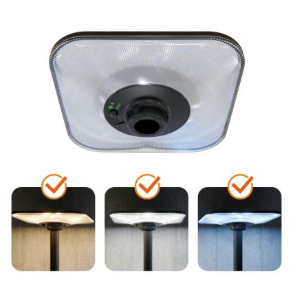 LED päikese tänavavalgusti anduriga SOLSUMI LED/25W/3,2V 3000/4000/6500K IP54 24000 mAh + kaugjuhtimispult