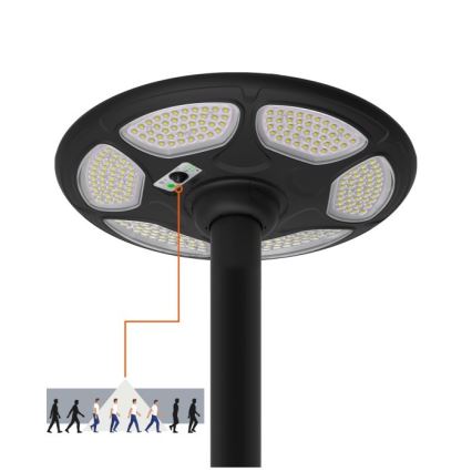 LED Päikese tänavavalgusti anduriga SOLSUMI LED/25W/3,2V IP54 25000 mAh + kaugjuhtimispult