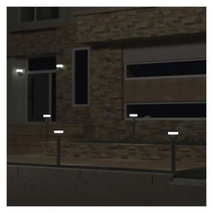 LED päikeseenergia lamp anduriga LED/2W/3,7V 1200 mAh IP44 50 cm