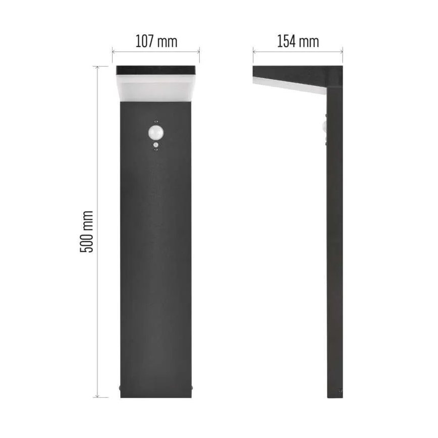 LED päikeseenergia lamp anduriga LED/4,4W/3,7V 2200 mAh IP44