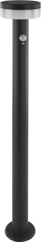 LED päikeseenergia lamp anduris LED/2W/3,7V 1200 mAh IP44 80 cm