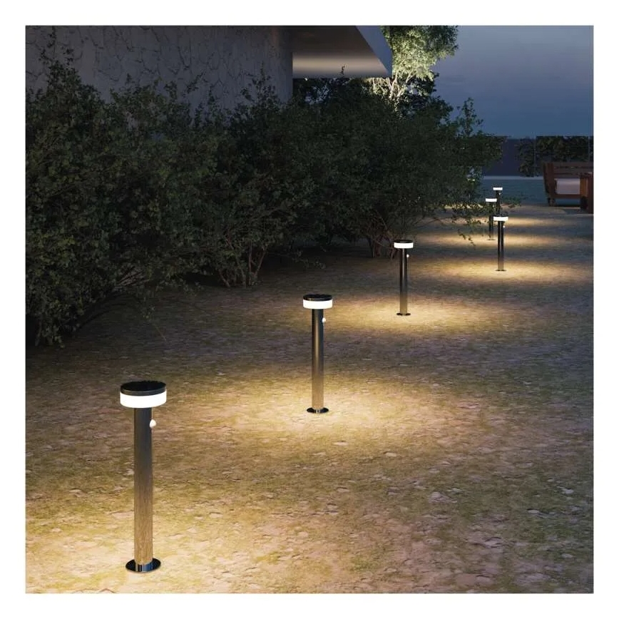 LED päikeseenergia lamp anduris LED/2W/3,7V 1200 mAh IP44 80 cm