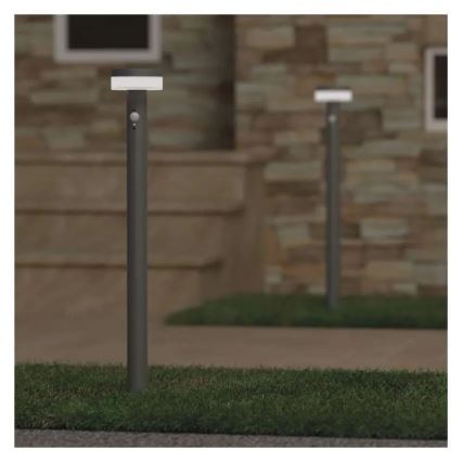 LED päikeseenergia lamp anduris LED/2W/3,7V 1200 mAh IP44 80 cm