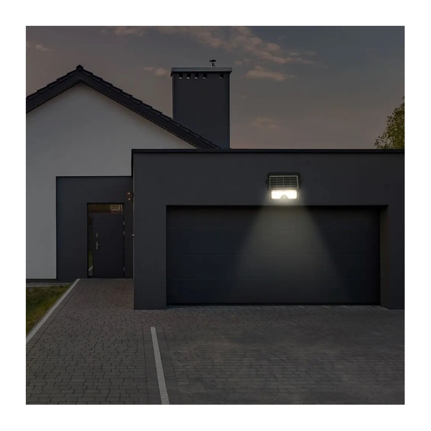 LED päikeseenergia prožektor anduriga LED/5W/3,7V IP65 4000K 3000 mAh