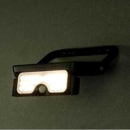 LED päikeseenergia prožektor anduriga LED/5W/3,7V IP65 4000K 3000 mAh