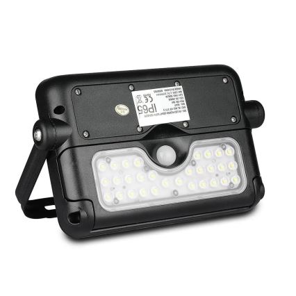 LED päikeseenergia prožektor anduriga LED/5W/3,7V IP65 4000K 3000 mAh