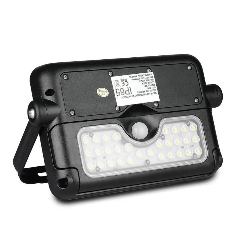 LED päikeseenergia prožektor anduriga LED/5W/3,7V IP65 4000K 3000 mAh